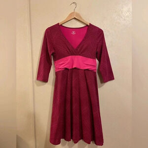 Patagonia Pink and Red Midi Dress